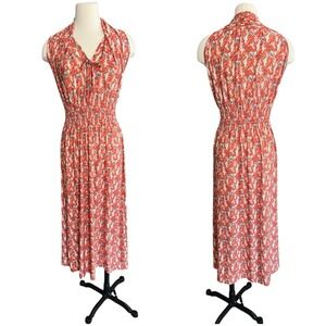 Seven Islands Multicolor Sleeveless Maxi Dress Size Medium Boho Resort Vacations